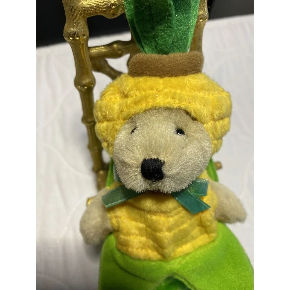 Ganz Wee Bear Village CORN On The COBB mini Teddy Bear Vintage